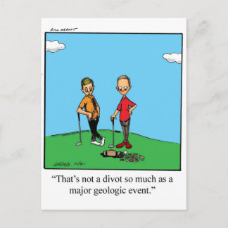Funny Golf Spaß Postcard Postkarte
