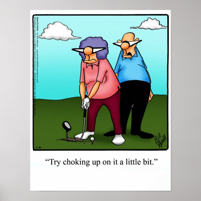 Funny Golf Spaß Poster Geschenk (Vorne)