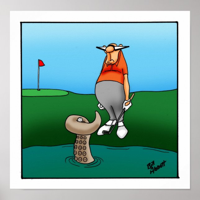 Funny Golf Spaß Poster Geschenk (Vorne)