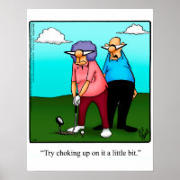 Funny Golf Spaß Poster Geschenk