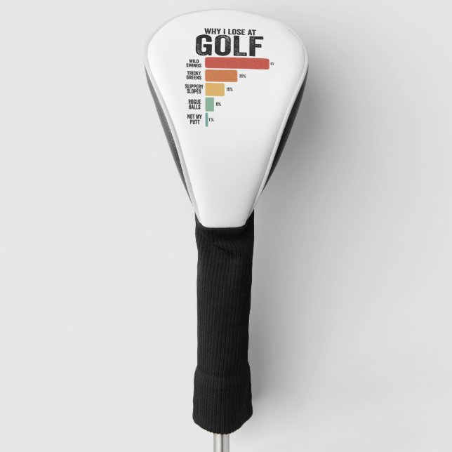 Funny Golf Sport Warum ich beim Golfspiel Retro ve Golf Headcover (Vorderseite)
