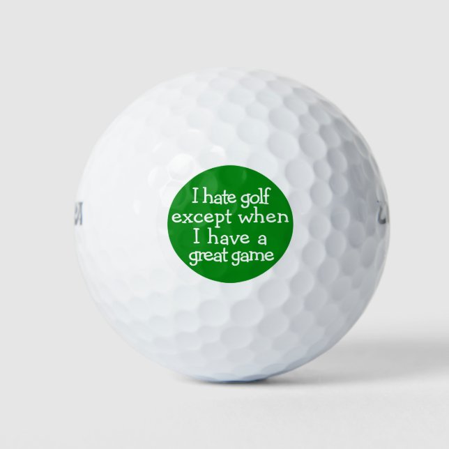 Funny Golf Sprichwort Golfball (Vorderseite)
