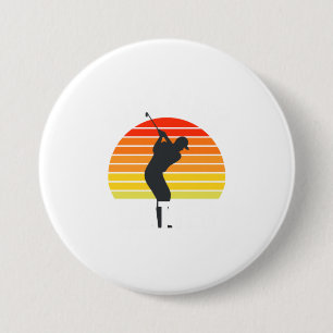 Funny Golf T Shirt Zurück Neun Materie Button