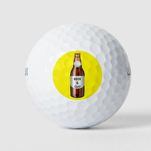 Funny Golf Theme Golfball (Vorderseite)