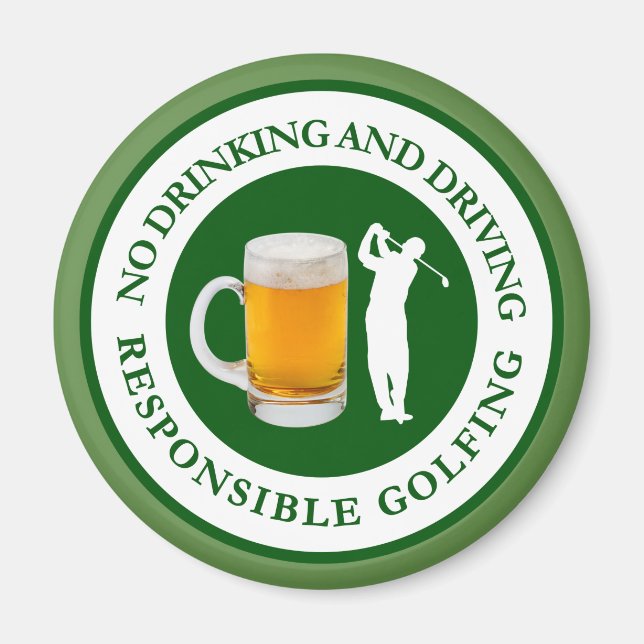Funny Golf Theme Magnet (Vorne)