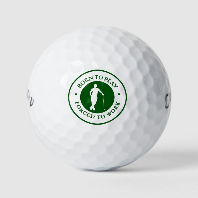 Funny Golf Theme Spaß Führungskraft Golf Balls Golfball (Vorderseite)