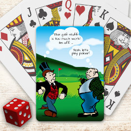 Funny Golf Themed Poker Spielkarten Paradies