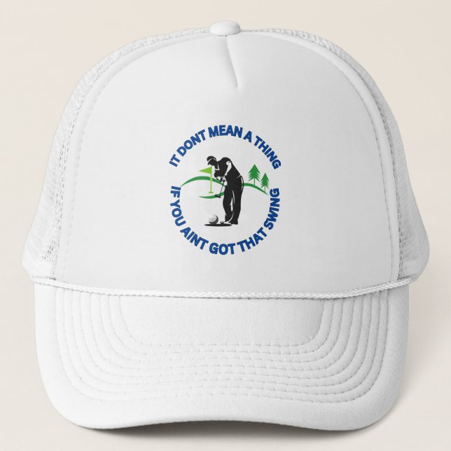 Funny Golf Trucker Hat für Männer Truckerkappe (Vorderseite)