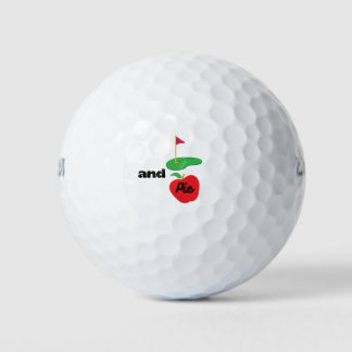 Funny Golf und Apple Pie Lover Golfball
