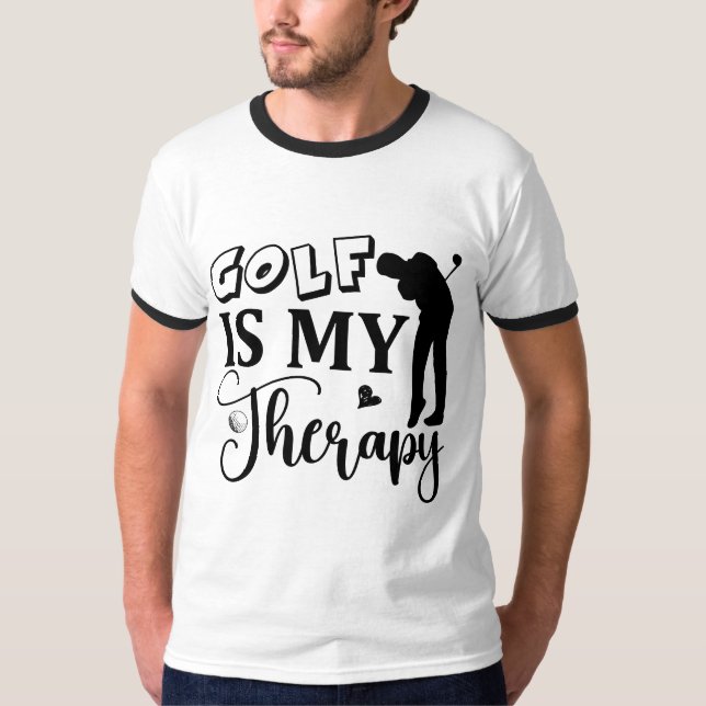Funny Golf Wort Art T - Shirt (Vorderseite)