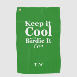 Funny Golf Zitat Behielt es Cool und Birdie it Golfhandtuch