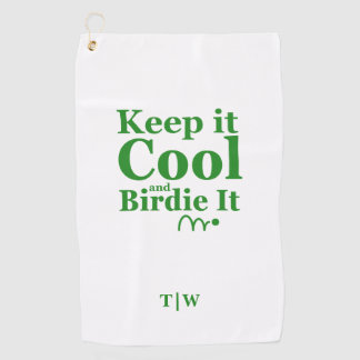 Funny Golf Zitat Behielt es Cool und Birdie it Golfhandtuch