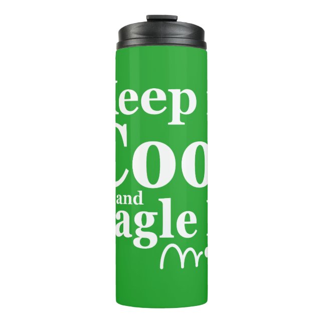 Funny Golf Zitat Behielt es Cool und leicht. Thermosbecher (Vorderseite)