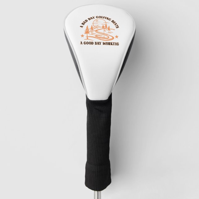 Funny Golf Zitat | Golfing Lover Headcover (Vorderseite)