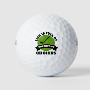 Funny Golfer Bold Typografy Golf Lovers Club Golfball