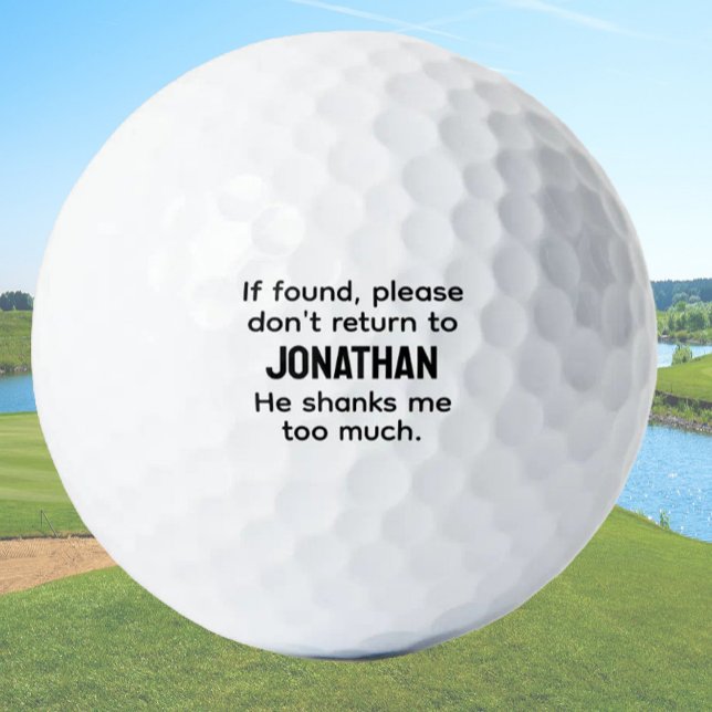 Funny Golfer Geschenk für seinen Individuelle Name Golfball (Von Creator hochgeladen)