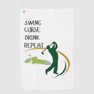 Funny Golfer Handtuchgeschenk für Golfliebhaber Golfhandtuch