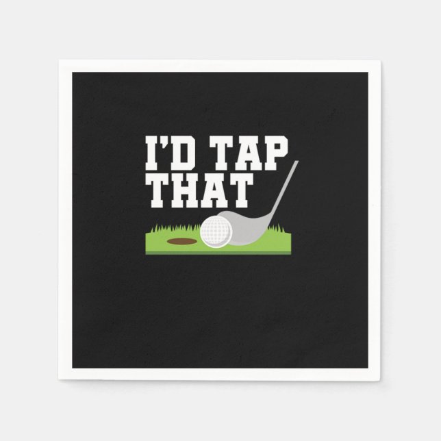 Funny Golfer Puns Id Stach, dass Adult Joke Golf Serviette (Vorderseite)