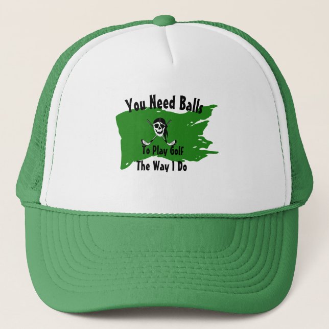 Funny Golfer Puns, Quotes & Redewendungen, Persona Truckerkappe (Vorderseite)