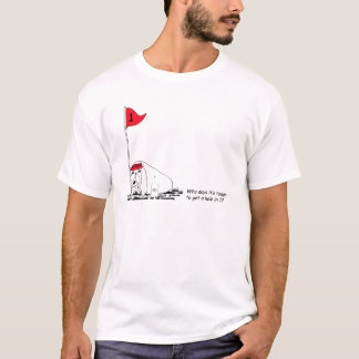 Funny Golfing Dog Men's T - Shirt