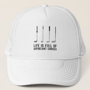 Funny Golfing Fan Wichtige Auswahl Geschenk Truckerkappe