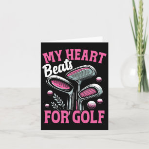 Funny Golfspiel für Frauen Golfer - Meine Herzschl Karte