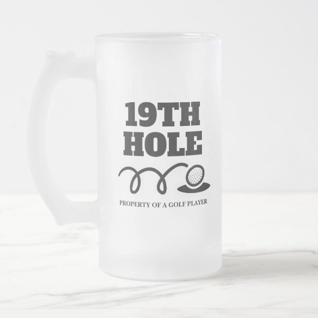 Funny Golfwitz 19. Loch Biergeschenk Tasse für Her (Links)