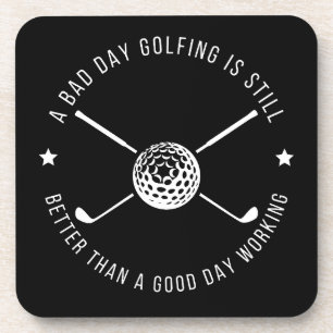 Funny Golfwork-Zitat Getränkeuntersetzer