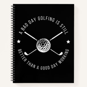 Funny Golfwork-Zitat Notizbuch