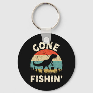 Funny Gone Fishing-Shirt Männer Frauen Jugend Jung Schlüsselanhänger