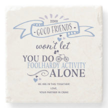Funny Good Friends Typografy Zitat