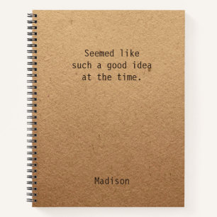 Funny Good Idea Personalisiert Notes Office Meetin Notizbuch