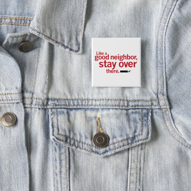 Funny Good Neighbor Social Distanz Button (Beispiel)
