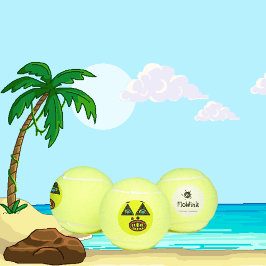 Funny Goofy Face Tennisbälle