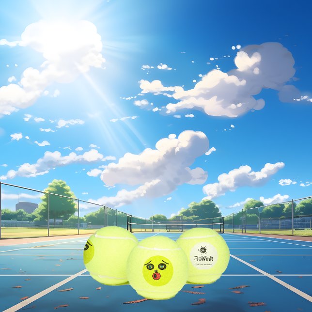 Funny Goofy Face Tennisbälle (Von Creator hochgeladen)