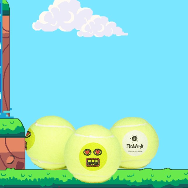 Funny Goofy Face Tennisbälle (Von Creator hochgeladen)