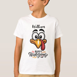 Funny Goofy Turkey konfrontiert Personalisierten C T-Shirt
