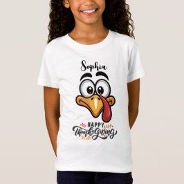 Funny Goofy Turkey konfrontiert Personalisierten C T-Shirt