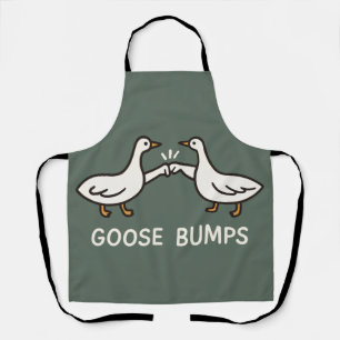 Funny Goose Bumps Cartoon   Faustgeflügel Schürze