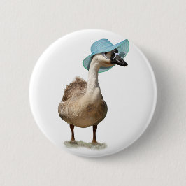 Funny Goose mit Summer Hat Button