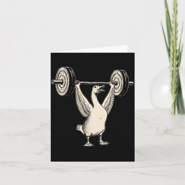 Funny Goose Muscle Mommy Gym Pump Cover Weights Fi Karte (Vorderseite)
