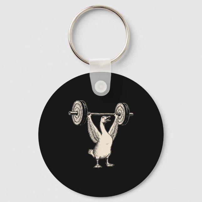 Funny Goose Muscle Mommy Gym Pump Cover Weights Fi Schlüsselanhänger (Vorderseite)