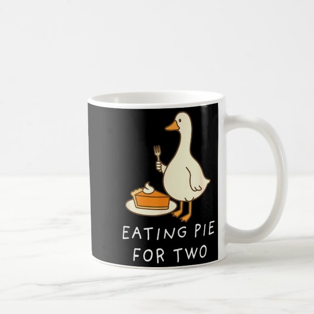 Funny Goose Thanksgiving Couples Pregnancy Announc Kaffeetasse (Rechts)