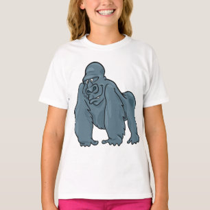 Funny Gorilla Cool Blue Ape Tierdesign T-Shirt