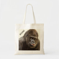 Funny Gorilla individuelle Name Taschen
