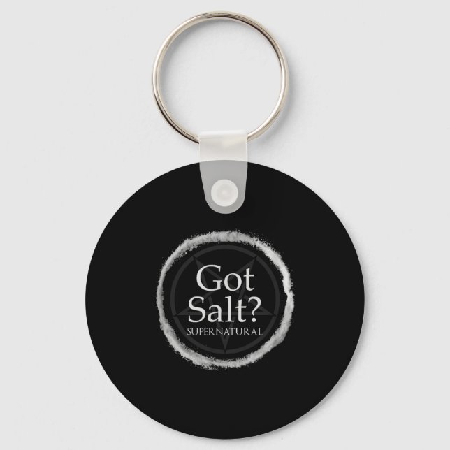 Funny Got Salt Supernatural Salt Circle Lit Gft Te Schlüsselanhänger (Vorderseite)