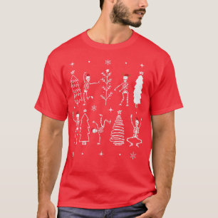 Funny Goth Weihnachten, Skelett tanzen Weihnachten T-Shirt