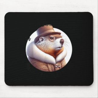 Funny Goundhog Graphic  Mousepad