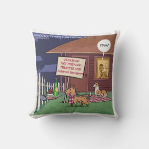 Funny Gourmet Hunde Cotton Throw Kissen