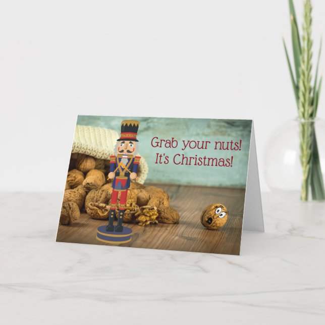 Funny Grab Your Nuts Nutcracker Weihnachten (Vorderseite)
